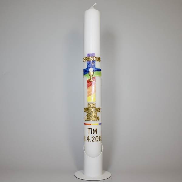 Kommunion | Bastelset | Nr.108 | Kommunionkerze selber machen | Brücke zum Leben